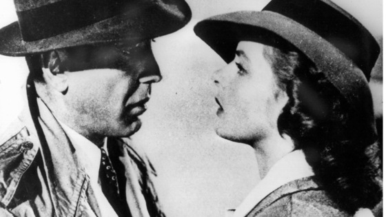 Szene aus Casablanca mit Humphrey Bogart und Ingrid Bergmann