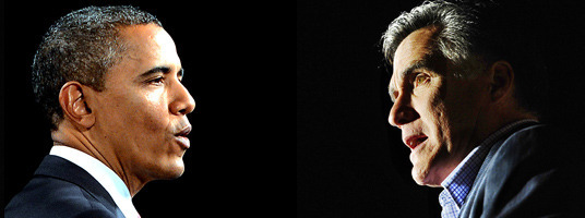 Obama und Romney